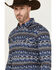 Image #2 - Cody James Men's Coyote Trail Southwestern Print Long Sleeve Snap Western Shirt, Light Blue, hi-res