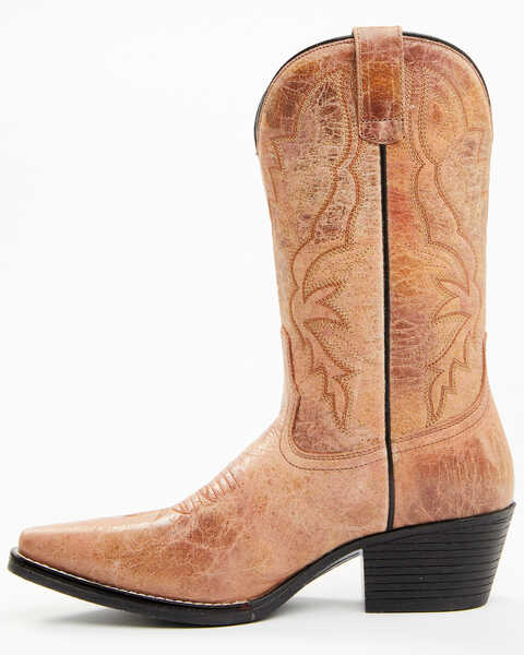 Image #3 - Laredo Women's Brandie Western Boots - Snip Toe, Cognac, hi-res