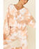 Peach Love Women's Multi Tie Dye Print Pullover Sweatshirt , Multi, hi-res