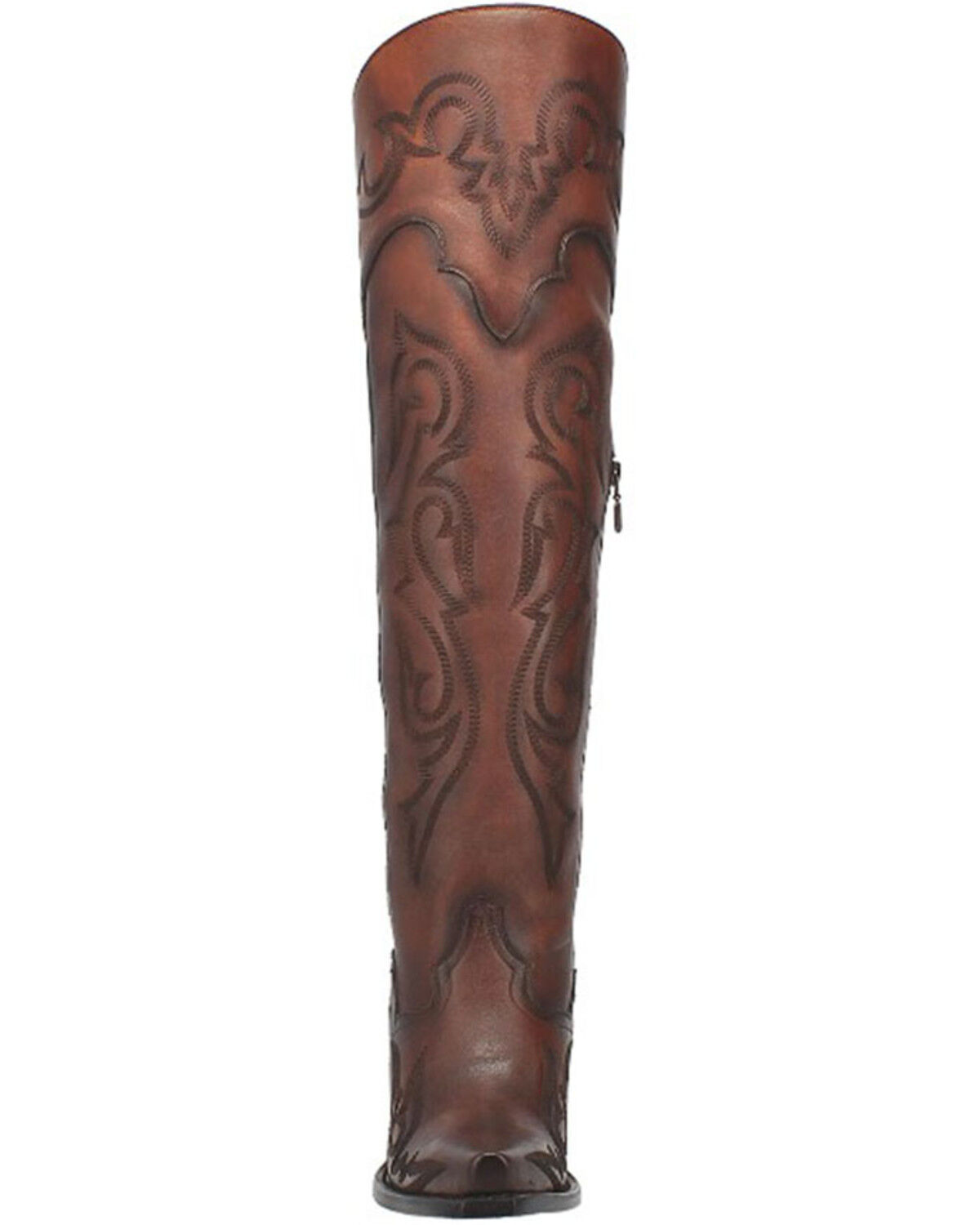 Image #4 - Dan Post Women's Seductress Western Boots - Snip Toe, Brown, hi-res