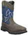 Dan Post Men's Storm Surge Waterproof Western Work Boots - Broad Square Toe, Blue, hi-res