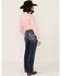 Image #1 - Rock & Roll Denim Women's Medium Wash Mid Rise Cowhide Pocket Bootcut Stretch Denim Jeans, Medium Wash, hi-res