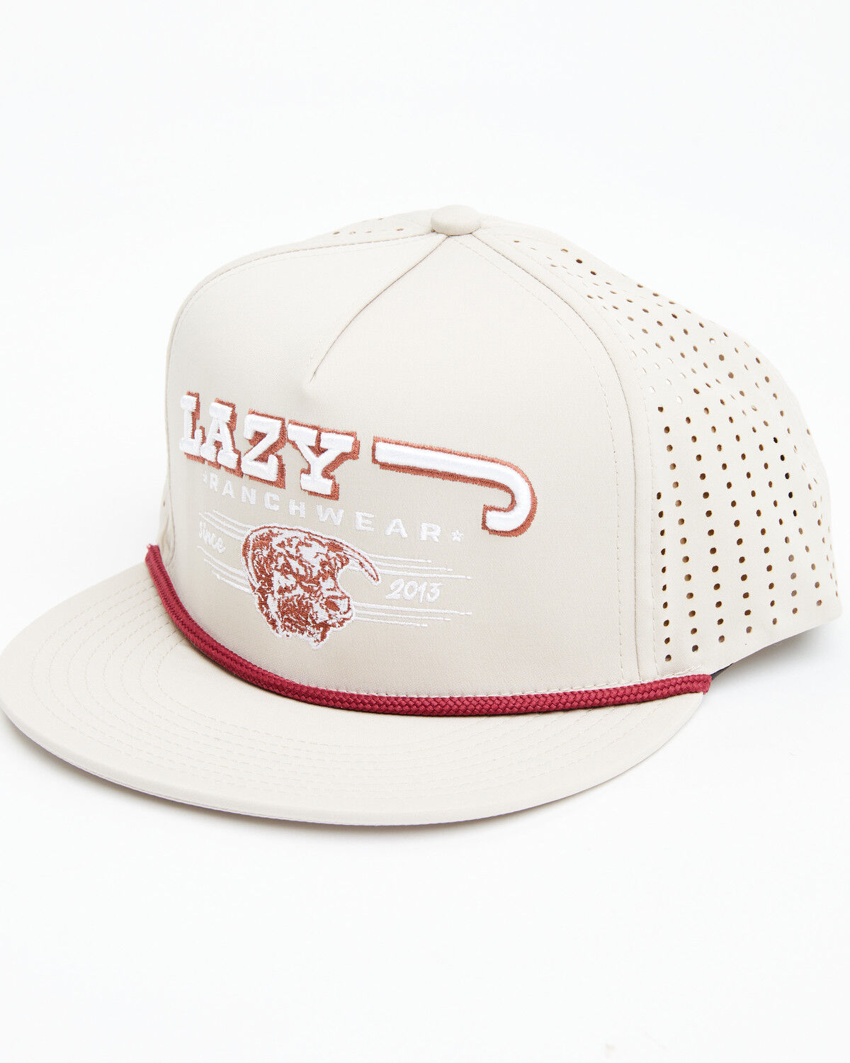 Image #1 - Lazy J Ranch Wear Men's Performance Trucker Cap, Tan, hi-res