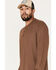 Image #2 - Brothers and Sons Men's Henley Thermal T-Shirt , Brown, hi-res