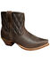 Image #1 - Twisted X Women's 6" Steppin' Out Booties - Snip Toe , Brown, hi-res