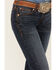 Image #2 - Ariat Women's Low Rise Charly Stretch Relaxed Straight Jeans, Dark Wash, hi-res