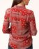 Image #2 - Stetson Women's Bandana Print Long Sleeve Snap Western Shirt, Red, hi-res