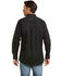 Image #3 - Ariat Men's Solid Twill Fitted Long Sleeve Button-Down Western Shirt, Black, hi-res