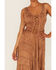 Image #3 - Scully Women's Lace-Up Jacquard Maxi Dress, Beige, hi-res