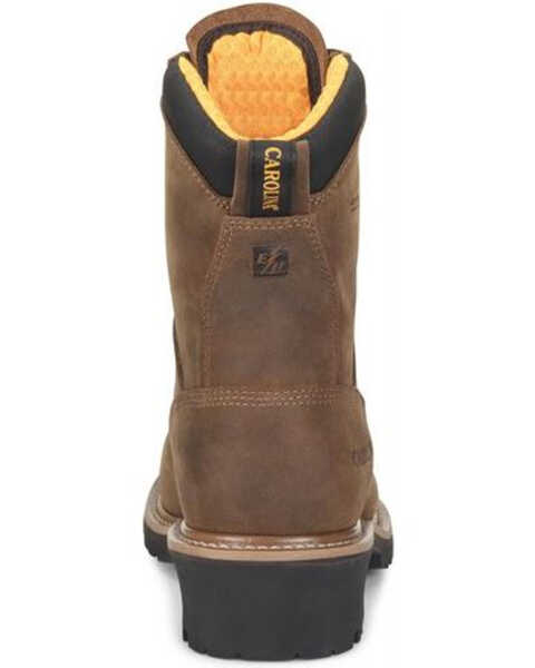 Image #3 - Carolina Men's Poplar Logger Work Boots - Composite Toe, Dark Brown, hi-res