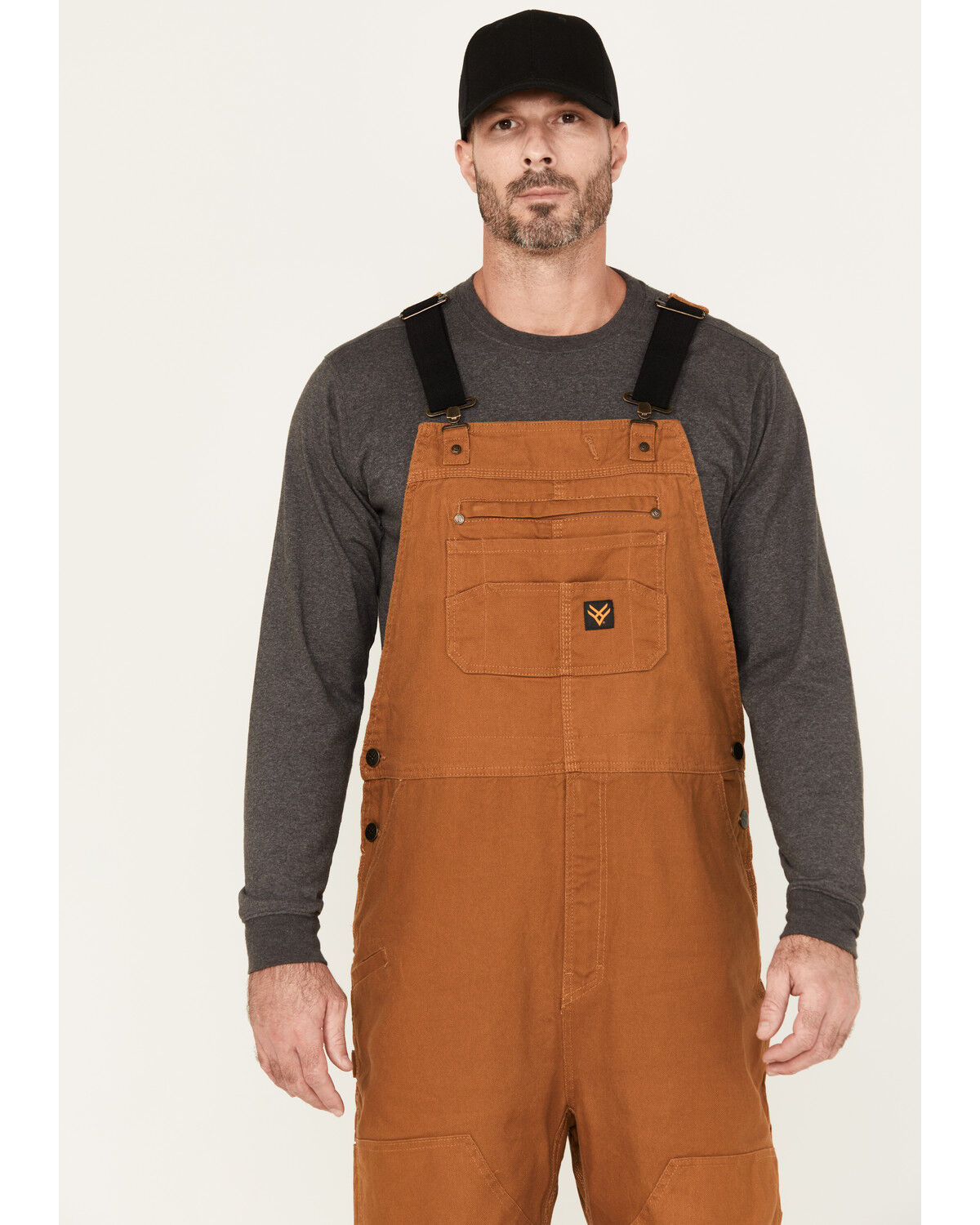 Image #2 - Hawx Men's Unlined Bib Overall, Rust Copper, hi-res