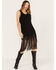 Image #2 - Wonderwest Women's Fringe Hem Mini Dress, Black, hi-res