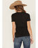 Image #4 - Ariat Women's Boot Barn Exclusive Rosa Logo Short Sleeve Graphic Tee, Black, hi-res