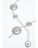 Shyanne Women's Round N' Round Concho Link Belt, Silver, hi-res