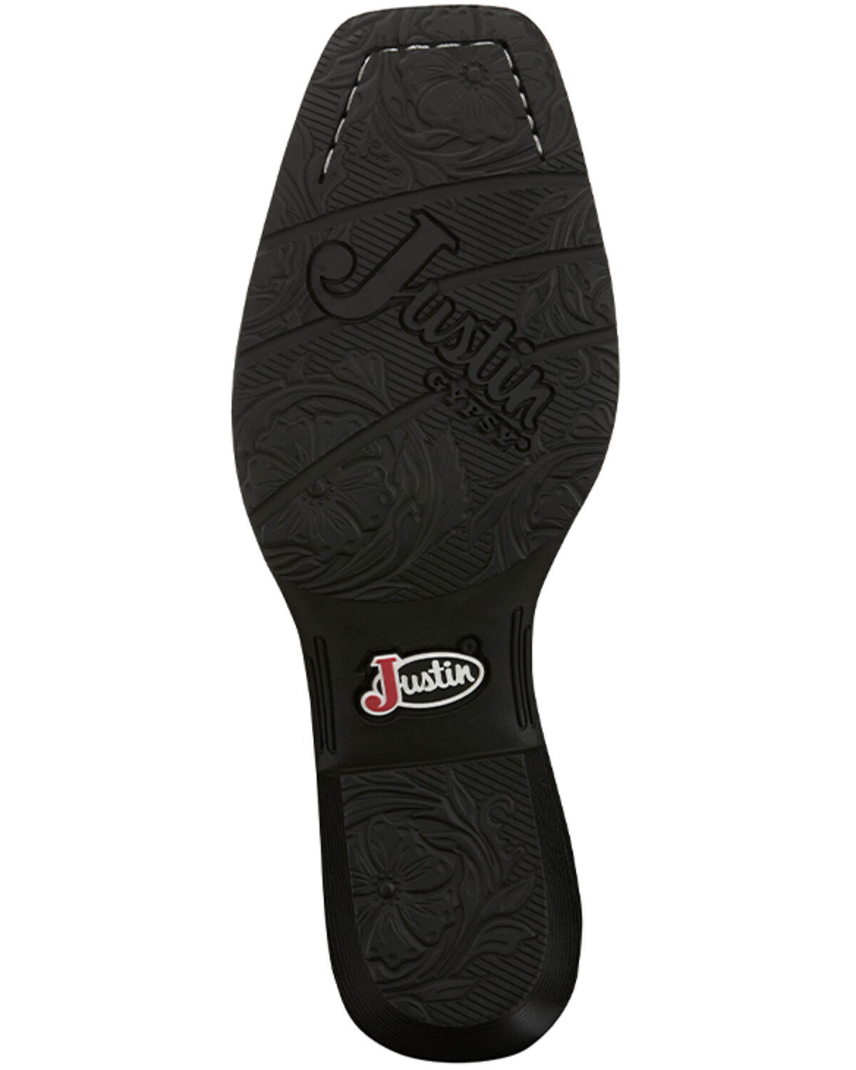 Image #7 - Justin Women's Rein Western Boots - Square Toe, Black, hi-res