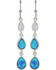 Image #1 - Montana Silversmiths Women's Silver River of Lights Falling into Water Earrings, Silver, hi-res