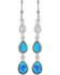 Image #1 - Montana Silversmiths Women's Silver River of Lights Falling into Water Earrings , Silver, hi-res