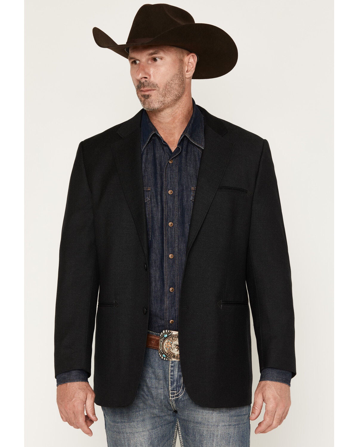 Cody James Men's Carson City Sportcoat, Black, hi-res