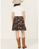 Image #3 - Panhandle Girls' Western Printed Skirt, Black, hi-res