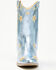 Image #4 - Wild + Rae Girls' Stars Western Boots - Round Toe, Blue, hi-res