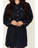 Image #3 - Wrangler Women's Dark Wash Denim Balloon Sleeve Shirt Mini Dress, Dark Wash, hi-res
