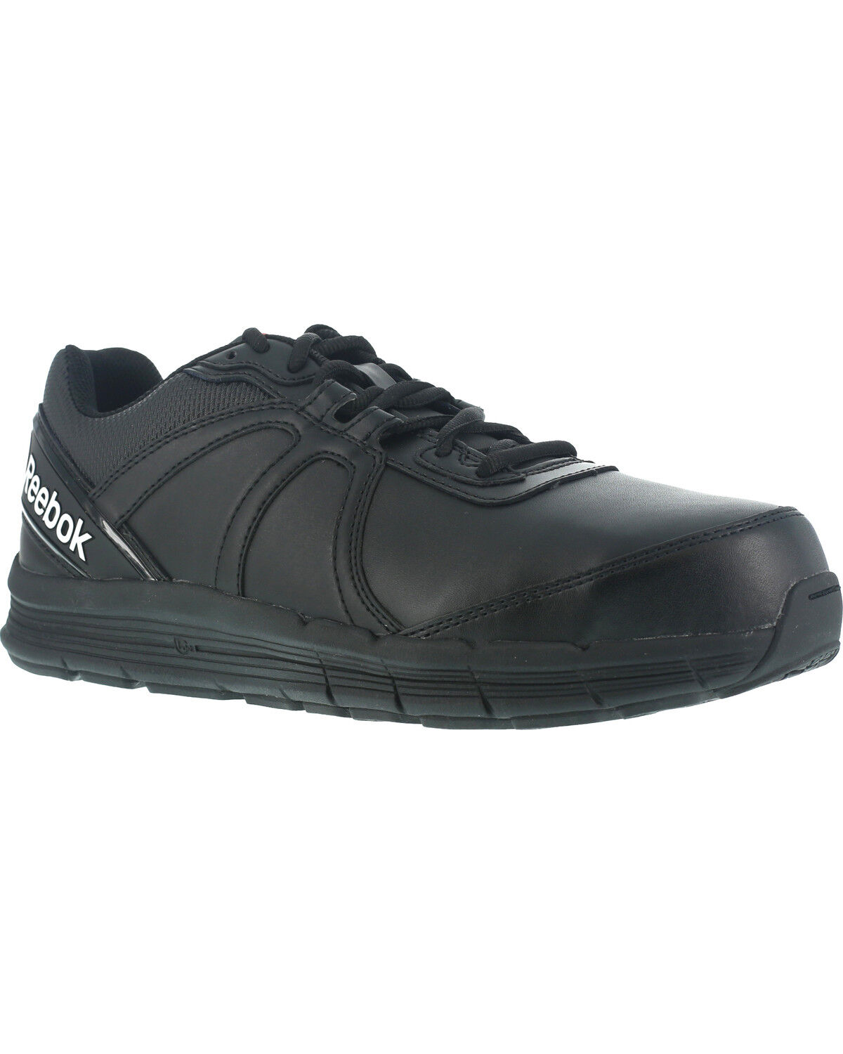 Image #1 - Reebok Women's Athletic Oxford Guide Work Shoes - Steel Toe, Black, hi-res