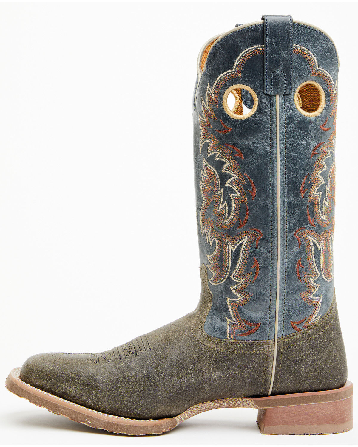 Image #3 - Laredo Men's Peete Western Boots - Broad Square Toe, Grey, hi-res