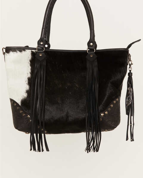 Image #2 - Idyllwind Women's Cow Are You Tote, Black, hi-res