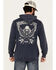 Image #1 - Moonshine Spirit Men's Washed Away Hooded Sweatshirt, Blue, hi-res