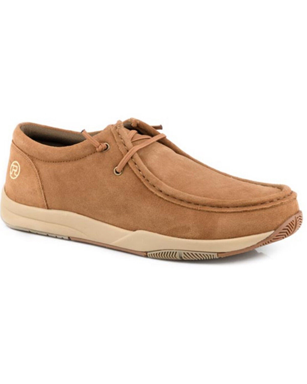 Roper Men's Clearcut Low Casual Shoes - Moc Toe, Tan, hi-res