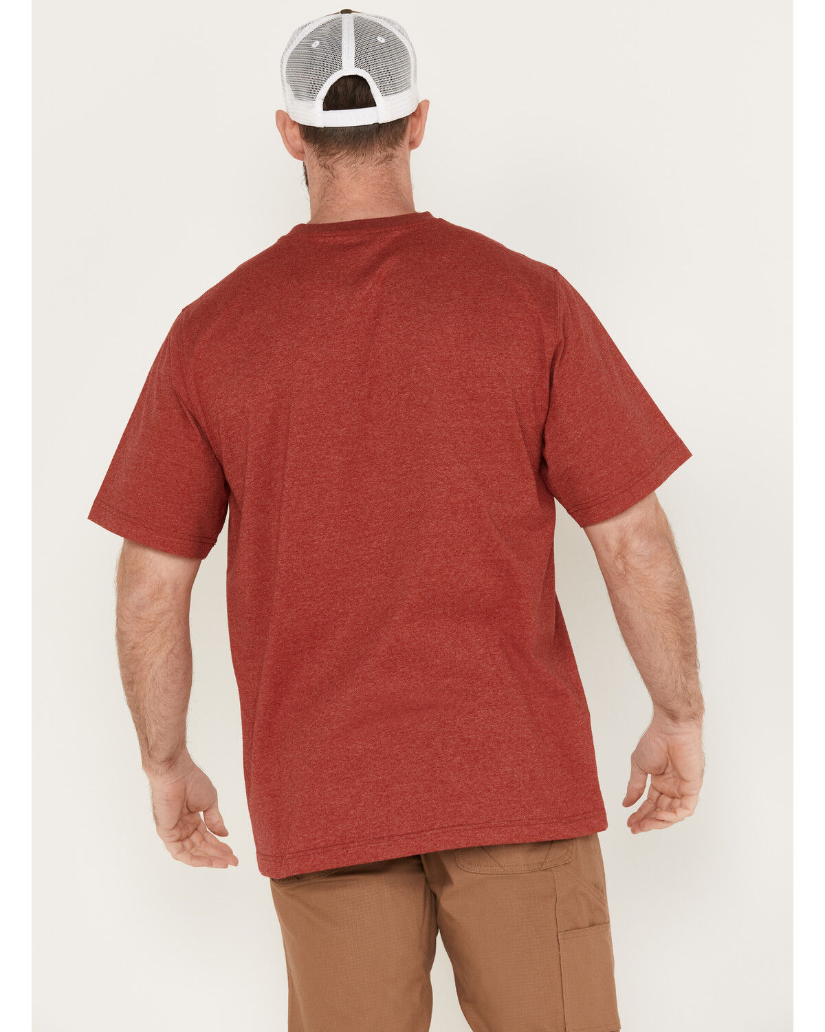 Image #4 - Hawx Men's Forge Short Sleeve Pocket T-Shirt, Red, hi-res