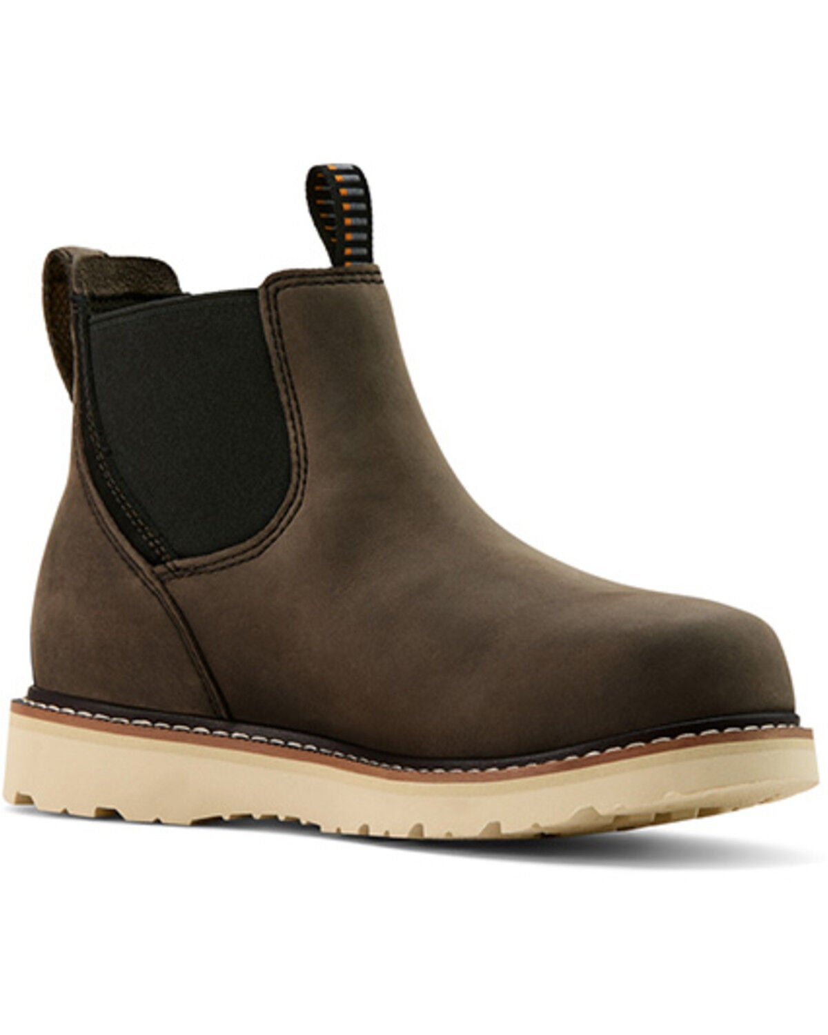 Ariat Women's Rebar Wedge Chelsea Waterproof Work Boots - Soft Toe, Grey, hi-res