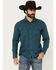 Image #1 - Pendleton Men's Burnside Solid Long Sleeve Button-Down Flannel Shirt, Blue, hi-res