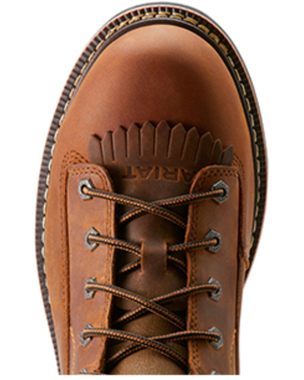 Image #4 - Ariat Men's 8" Longview Shock Shield Waterproof Boots - Composite Toe, Brown, hi-res