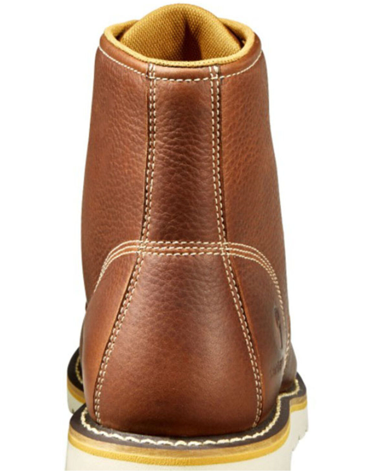 Image #5 - Carhartt Men's 6" Waterproof Wedge Boots - Moc Toe, Tan, hi-res
