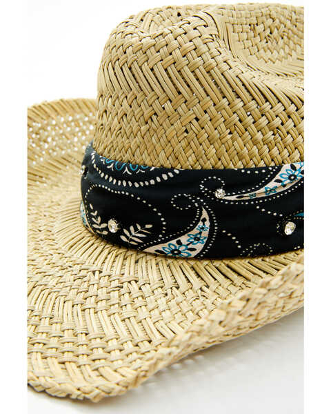 Image #2 - Shyanne Women's Gianna Straw Cowboy Hat , Natural, hi-res