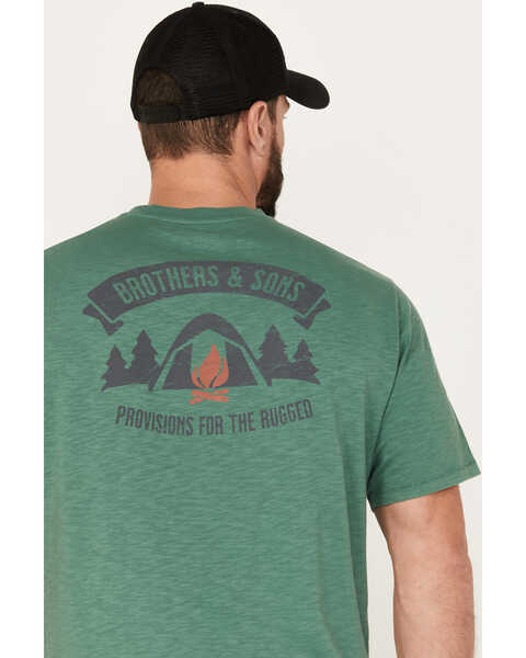 Image #4 - Brothers and Sons Men's Campfire Short Sleeve Graphic T-Shirt, Green, hi-res