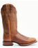 Image #2 - Dan Post Women's Embroidered Western Performance Boots - Broad Square Toe, Brown, hi-res