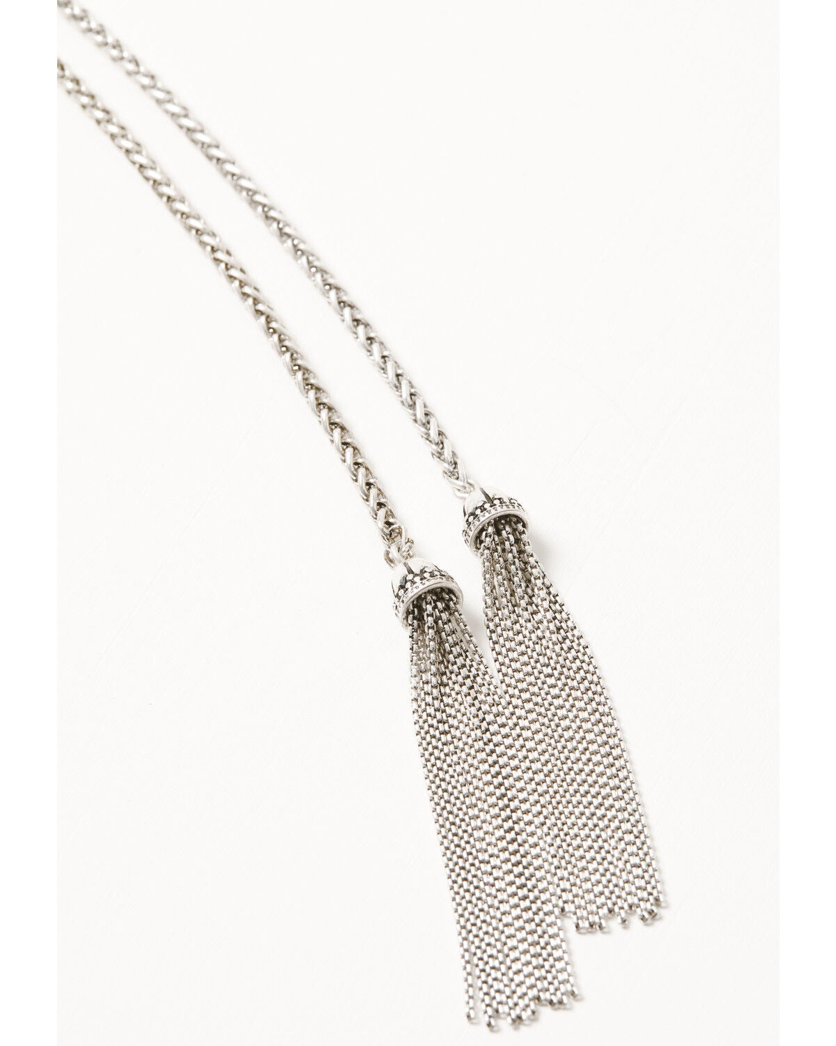 Image #4 - Lainey Wilson Women's Long Pear Stone Bolo, Silver, hi-res