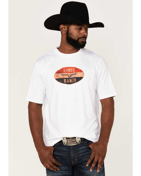 Kimes Ranch Men's American Standard Tech T-Shirt, White, hi-res