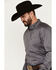 Image #2 - Ariat Men's Team Logo Twill Long Sleeve Button-Down Western Shirt - Tall, Dark Grey, hi-res