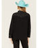 Image #4 - Levi's Women's Teodora Western Denim Studded Shirt , Black, hi-res