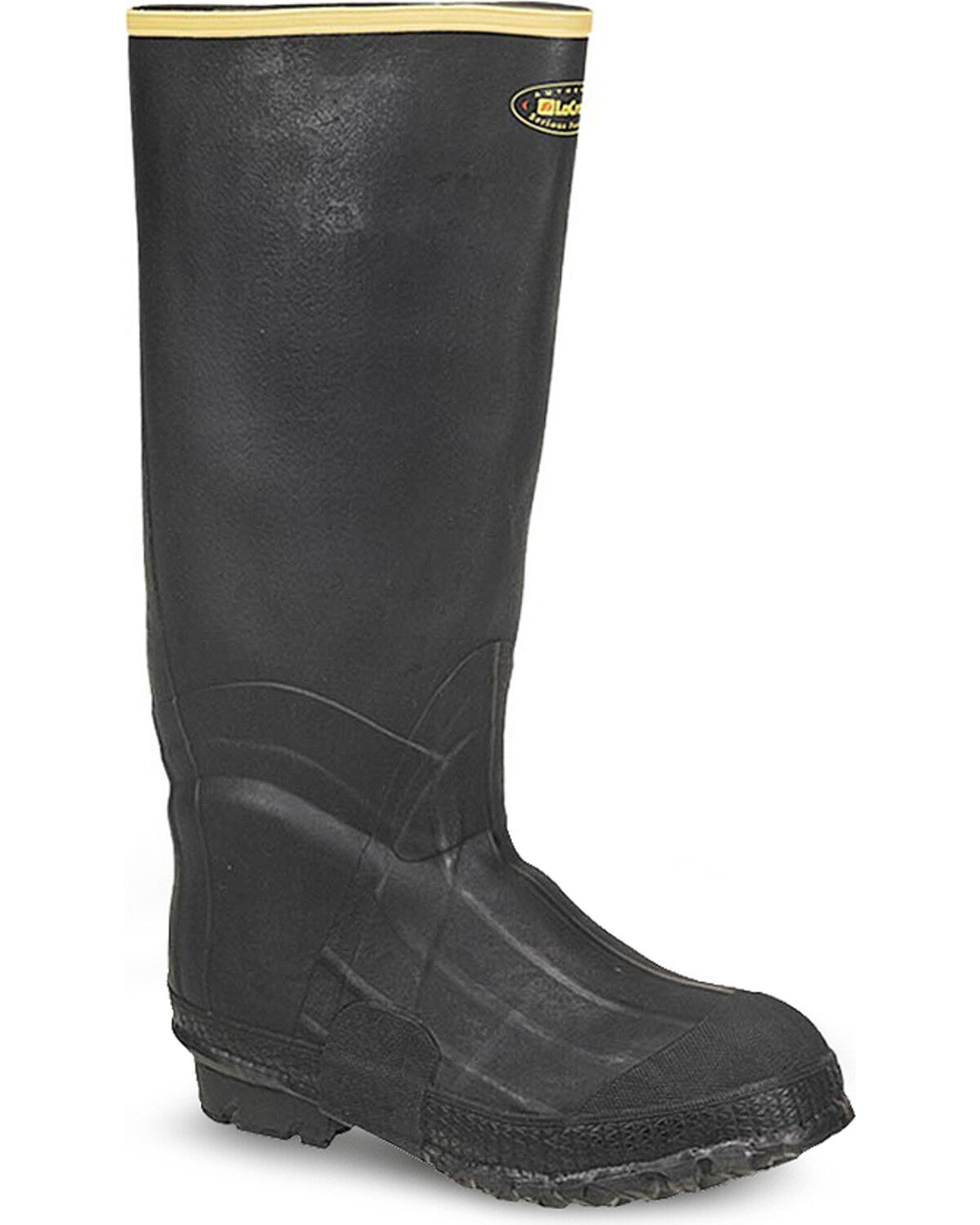 Image #1 - LaCrosse Men's Zxt Knee Work Boots - Round Toe, Black, hi-res