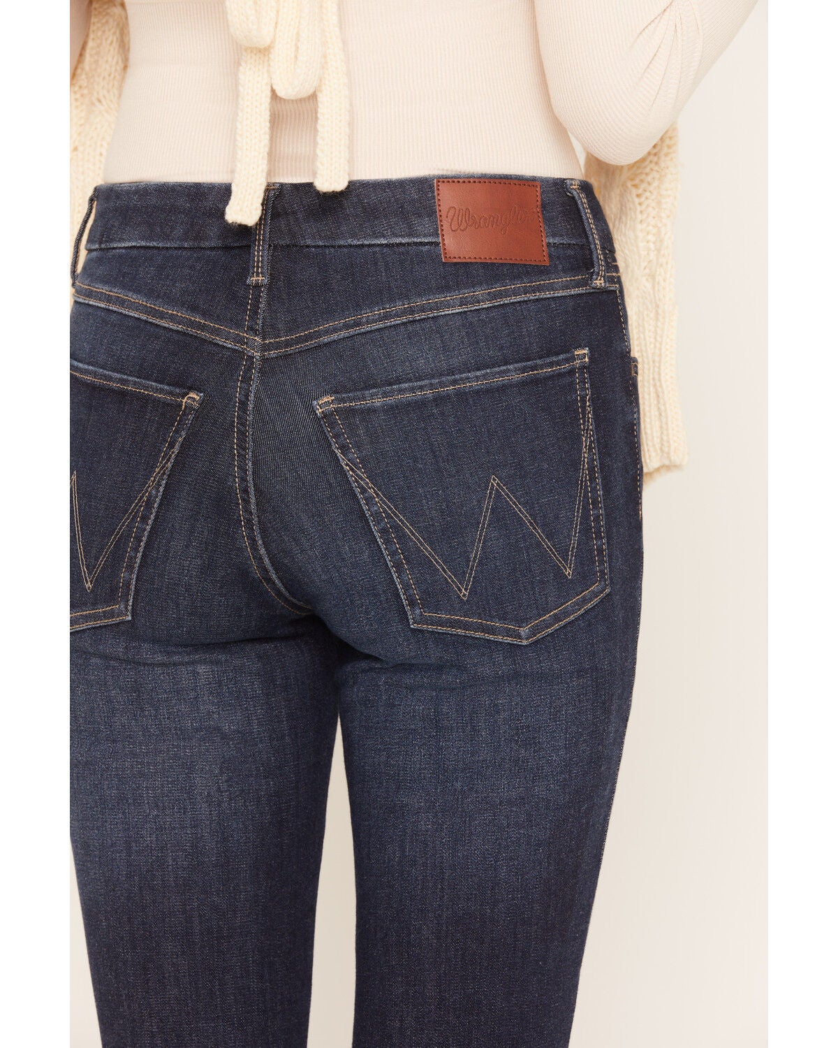 Image #4 - Wrangler Women's Rae Dark Wash High Rise Bespoke Skinny Stretch Denim Jeans, Dark Wash, hi-res