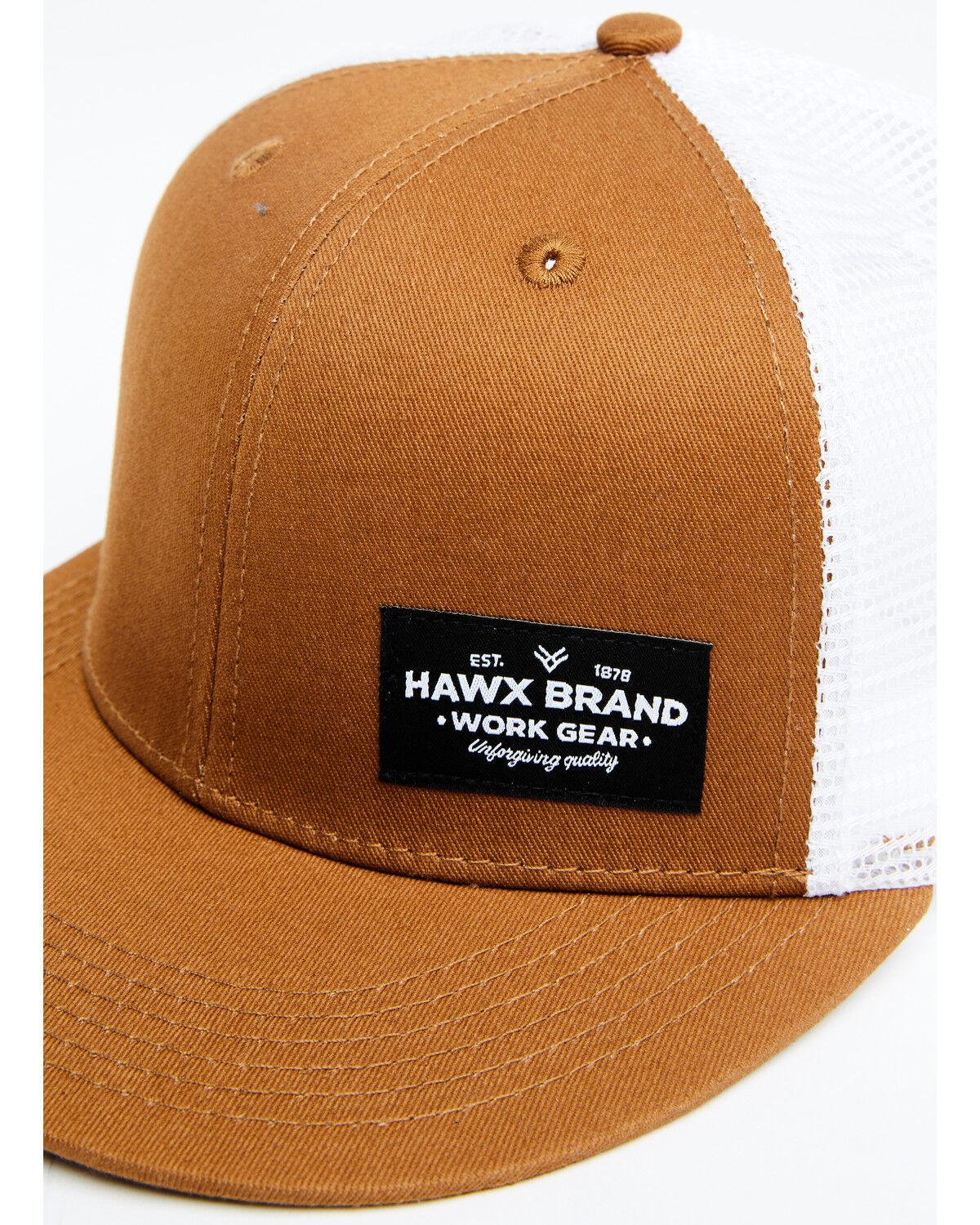Image #2 - Hawx Men's Corner Patch Ball Cap, Pecan, hi-res