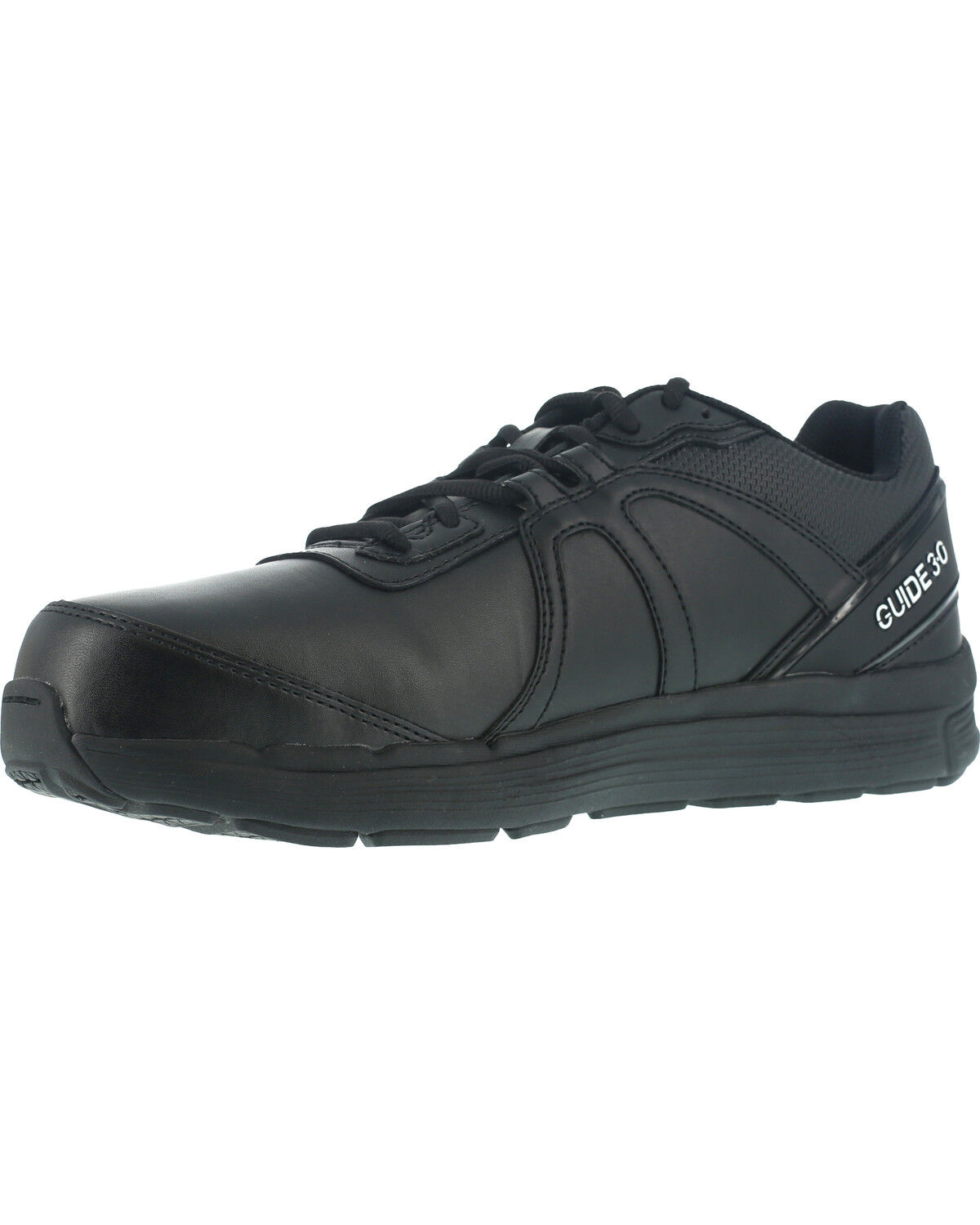 Image #2 - Reebok Women's Athletic Oxford Guide Work Shoes - Steel Toe, Black, hi-res