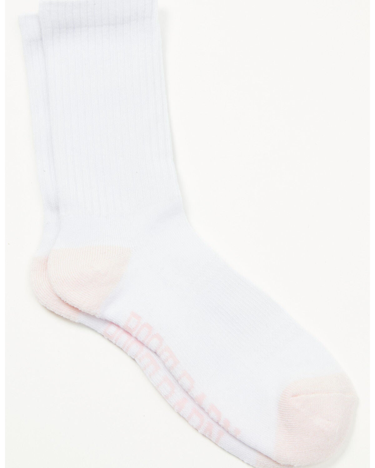 Image #1 - Boot Barn Women's Basic Crew Socks - 3 Pack, White, hi-res