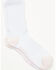 Image #1 - Boot Barn Women's Basic Crew Socks - 3 Pack, White, hi-res