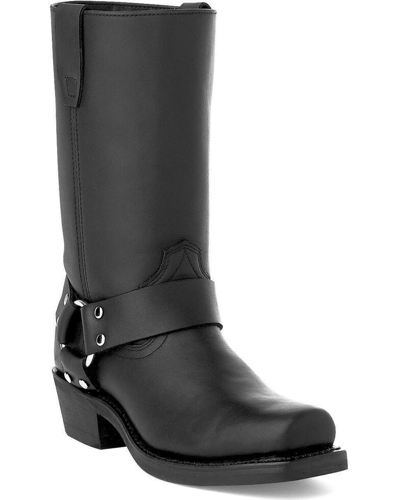 Durango Women's Black Harness Western Boots - Square Toe, Black, hi-res