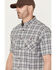 Image #2 - Ariat Men's Rebar Made Tough Short Sleeve Button-Down Stretch Work Shirt, Dark Grey, hi-res